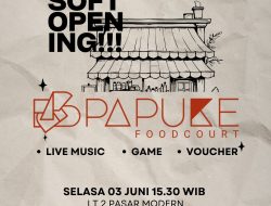 Soft Opening Papuke Foodcourt, Sentra Kuliner Baru Hadir di Pasar Pulung Kencana