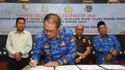 Tuntaskan Masalah Tanah Eks Transmigrasi dan Perangi Mafia Tanah,Pemkab Tubaba, BPN, Kejaksaan, dan Polres Bersinergi Teken MoU